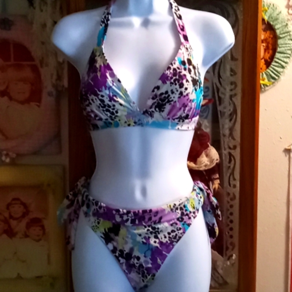 Beautiful,Wet Seal,Multicolored,Tie Dyed,Bikini Set 🦋🦋🦋🦋💥